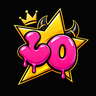 CAESAR MONEY logo — gold star crown